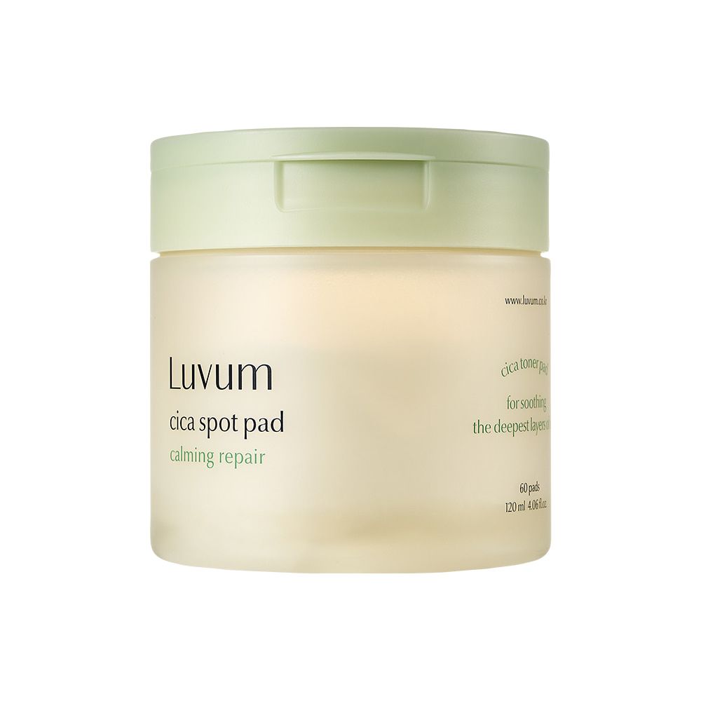 Luvum Calming Repair Cica Spot Pad 120ml / 60pads – Disques Apaisants & Réparateurs à la Centella Asiatica