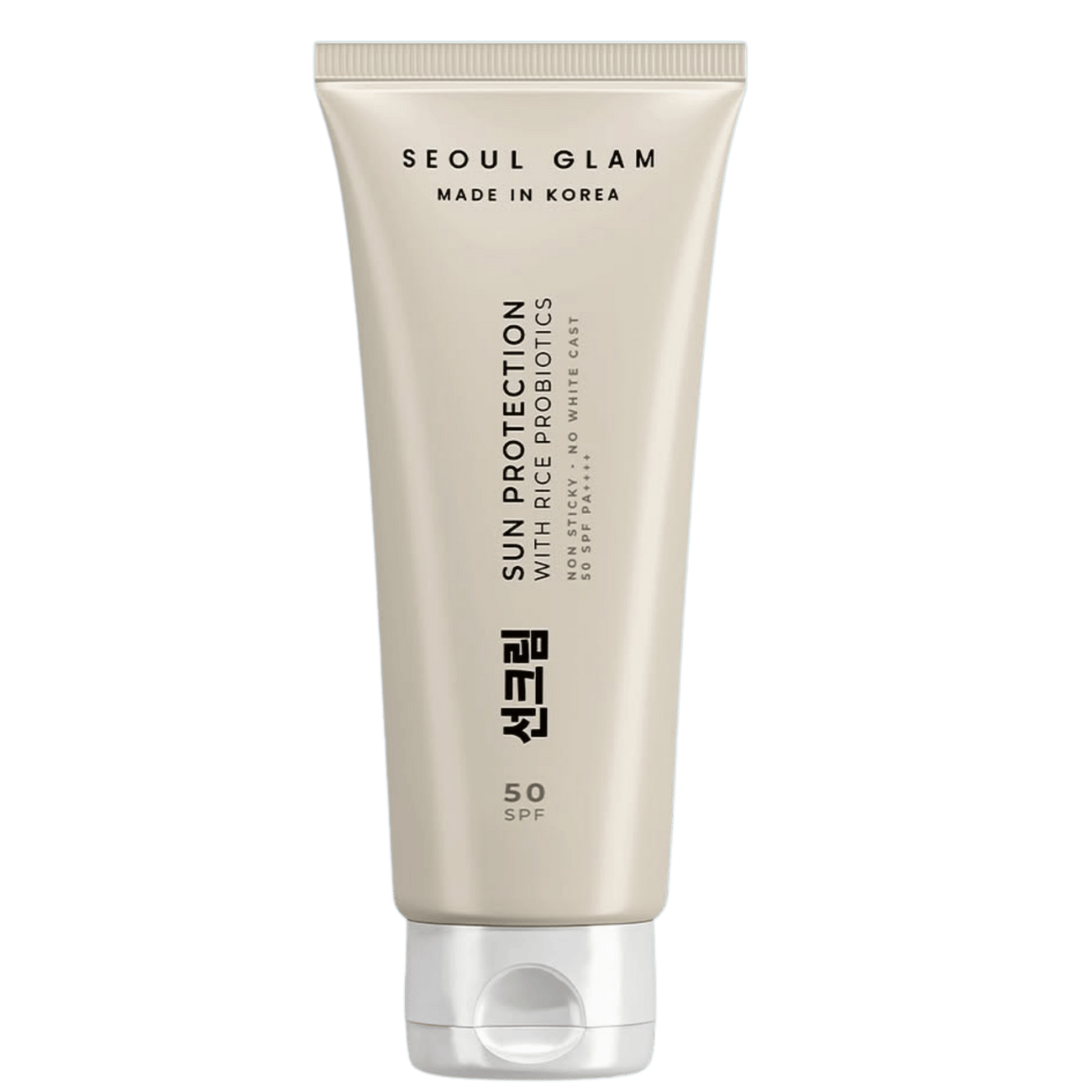 Seoul Glam Sun Protection with Rice Probiotics SPF50+ PA++++ – Crème Solaire Légère Sans Trace Blanche & Non Collante