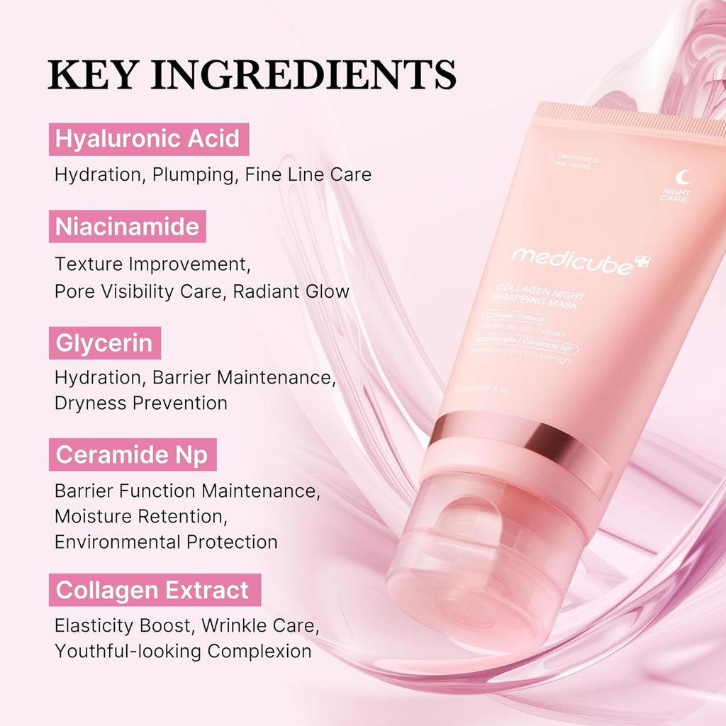 MEDICUBE COLLAGEN NIGHT WRAPPING MASK 75 ML