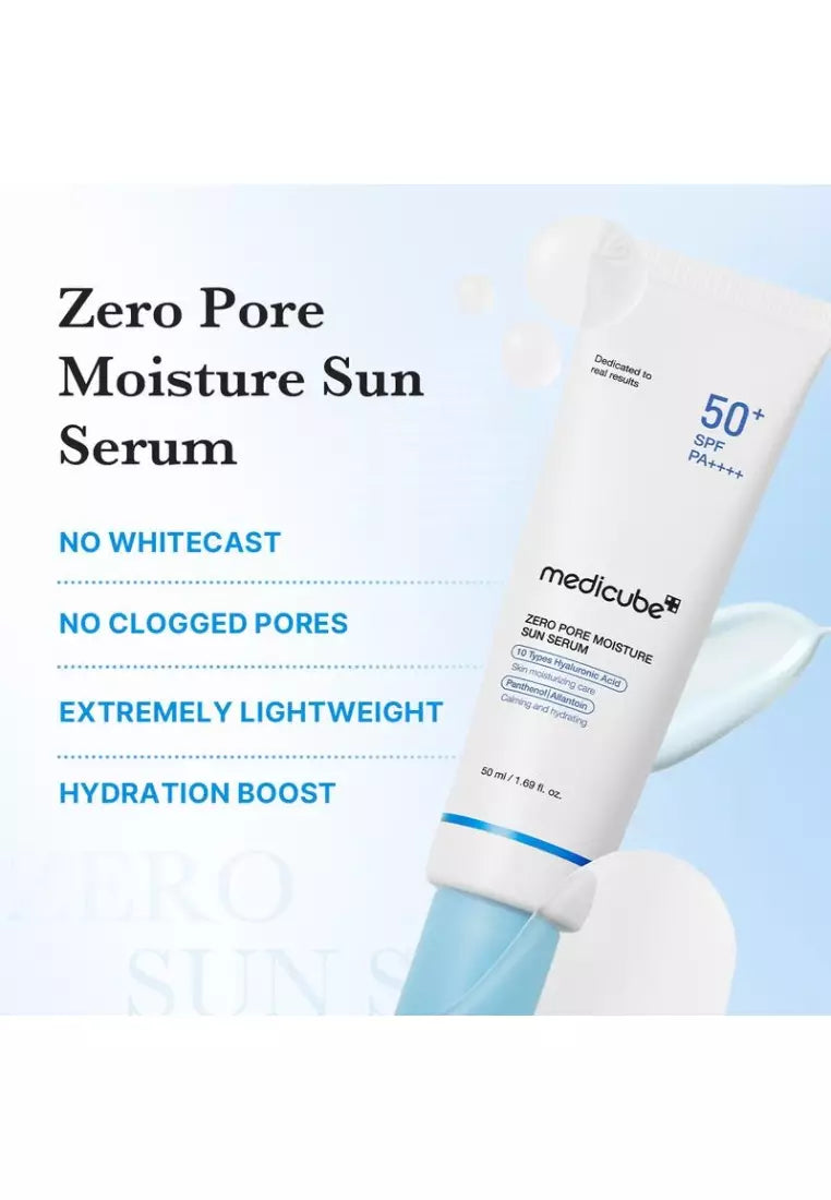 MEDICUBE ZERO PORE MOISTURE SUN SERUM 50ML SPF 50+PA+++