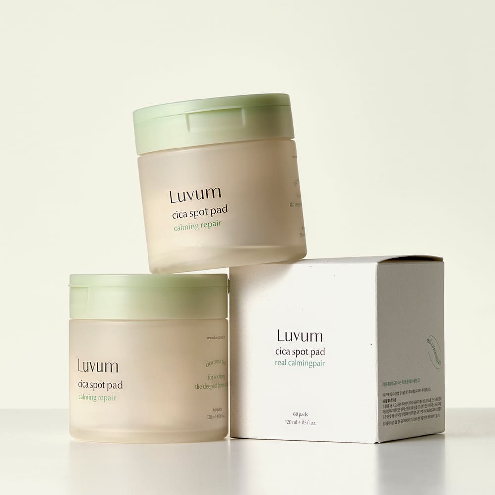 Luvum Calming Repair Cica Spot Pad 120ml / 60pads – Disques Apaisants & Réparateurs à la Centella Asiatica
