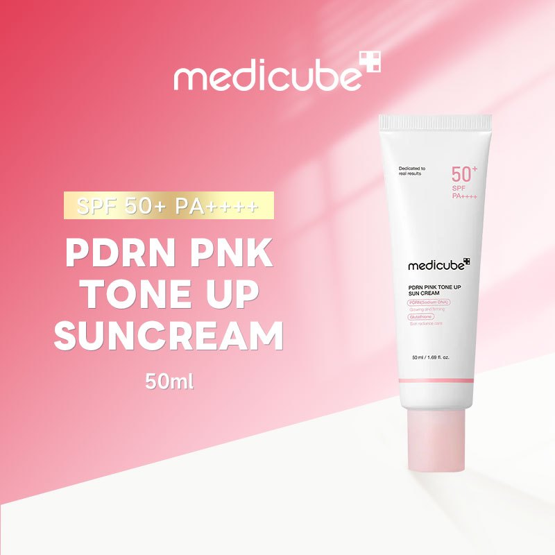 MEDICUBE PDRN Pink Tone Up Sunscreen SPF50+ PA++++ 50ml