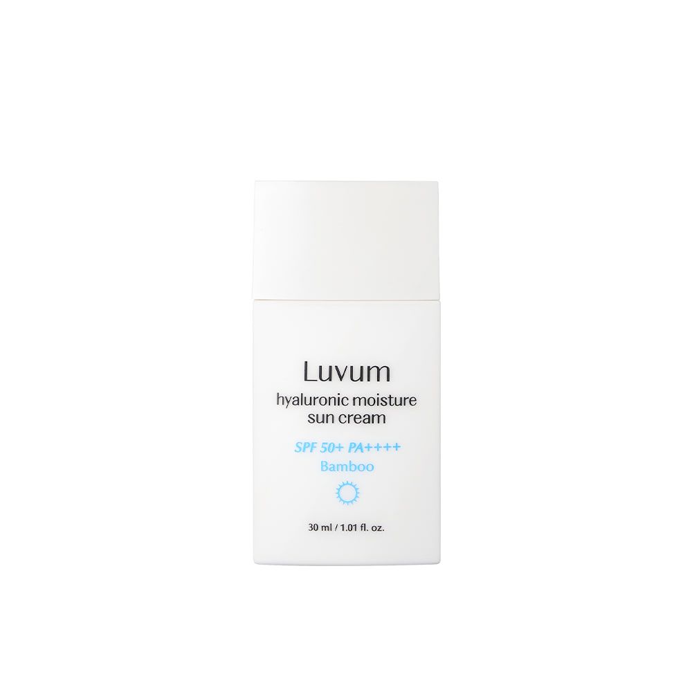 Luvum Bamboo Hyaluronic Moisture Suncream 30ml – Crème Solaire Hydratante & Légère SPF50+ PA++++